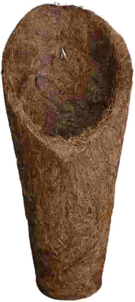 Vaso para Orquídeas em Fibra de Coco modelo Concha, tamanho 'M', Resistente à Água, Leve e Durável, para Jardinagem e Decoração