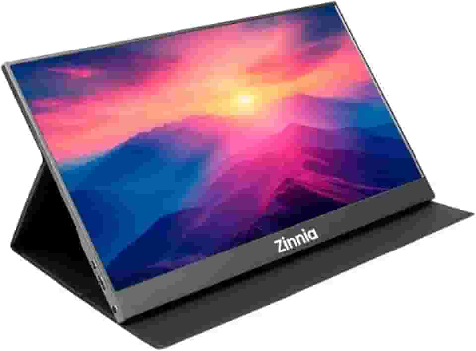 Monitor Portátil Zinnia Vizion S | 15.6' | IPS | FHD | 60Hz | 1ms | FreeSync | HDR | Preto | ZNO-VZNVS-BL02