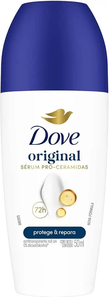 Dove Desodorante Antitranspirante Roll-On Original 50 ML, Embalagem Pode Variar