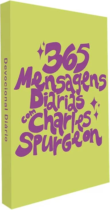 Devocional 365 Mensagens Diárias com Charles Spurgeon | Capa Lettering