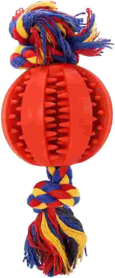 Brinquedo Mordedor Interativo para Pets, Cães, Gatos – Estimula, Distrai e Ajuda na Higiene | Antiestresse c/Espaço para Pastas ou Petiscos (médio)