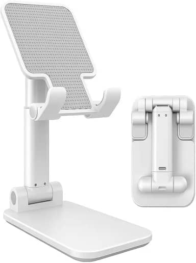 Suporte Para Celular e Tablet Mesa Universal Dobrável Ajustável Base Antiderrapante Ideal para Videochamadas Filmes Home Office e Viagens Premium
