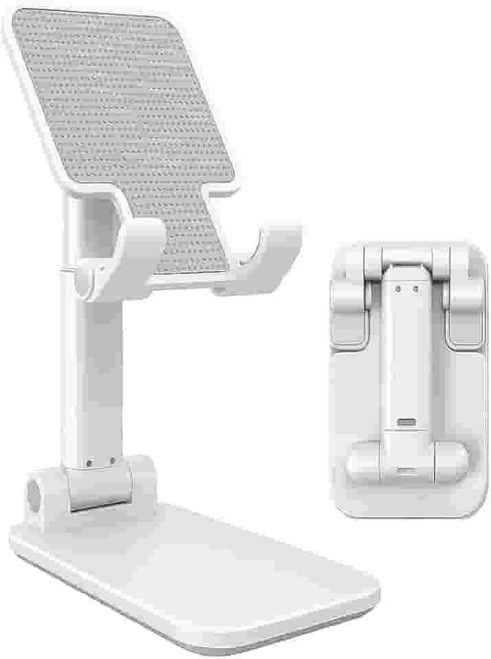 Suporte Para Celular e Tablet Mesa Universal Dobrável Ajustável Base Antiderrapante Ideal para Videochamadas Filmes Home Office e Viagens Premium