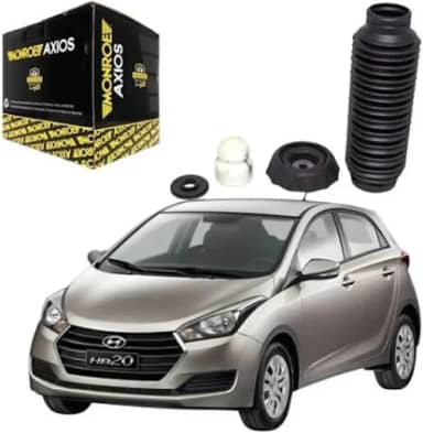 Kit Amortecedor Dianteiro (Batente/Coifa/Coxim/Rolamento) LT90074, Preto, Axios