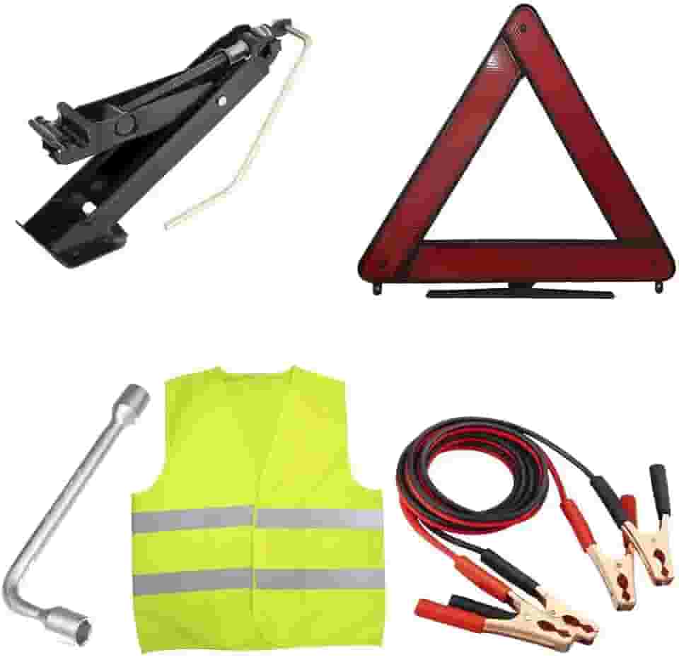 Kit Viagem Sinalização Segurança Emergência Automotivo Carro