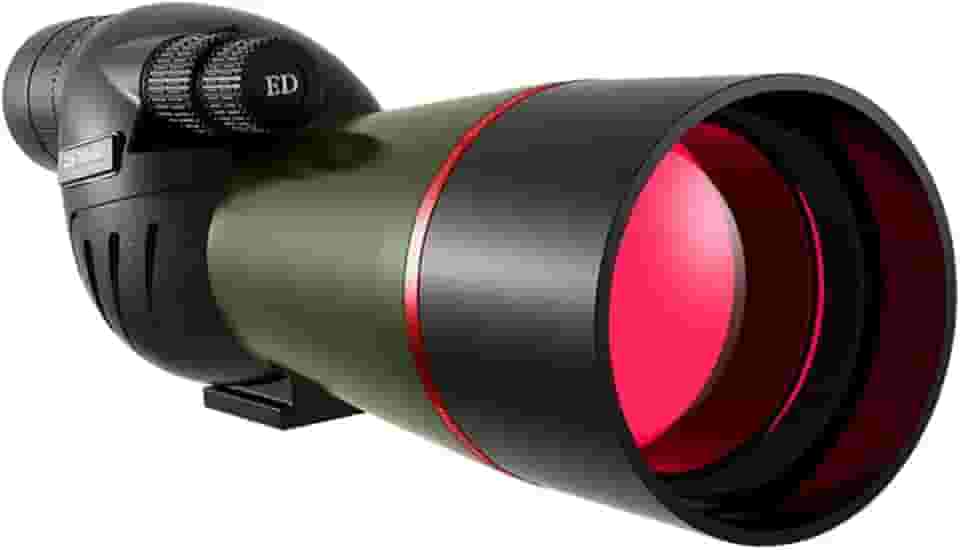 25-75x60 Luneta de Observação, Telescópio Cenário Concerto Escalada Observação de Pássaros Lente de 60mm de Diâmetro Adaptador de Telefone Monocular, Preto Verde