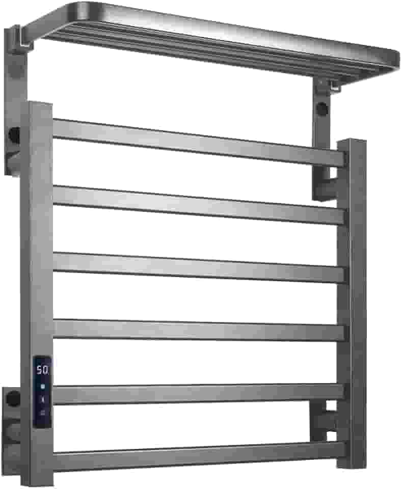 Toalheiro Elétrico Térmico 45x50 cm com Display Digital e Temporizador, 110V (Cinza Escuro)