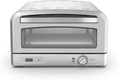Forno de Pizza, Cuisinart, Em Aço Escovado, Com Pedra de Pizza, 3 Anos de Garantia, 1800W, Forma Funda e Pá, 127V - Prateado