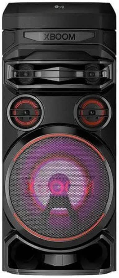 Torre de Som LG XBOOM Graves Potentes, Função DJ, Diversas Conexões, Bass Boost, Iluminação Colorida, Karaokê, Party Speaker - RNC7