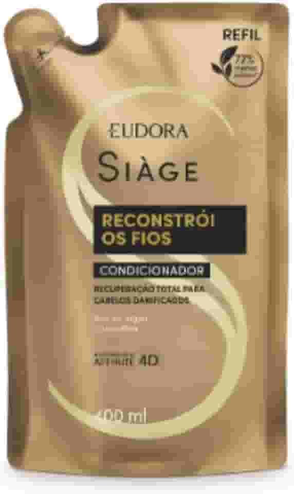 SIAGE CONDICIONADOR RECONSTROI OS FIOS 400ML REFIL