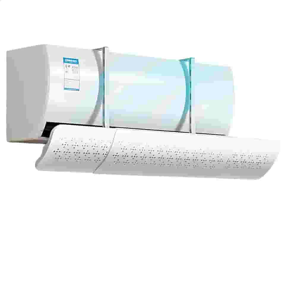Defletor de Ar Condicionado Split Universal Ajustável 60 a 103cm Direcionador de Vento Saída de ar Conforto Térmico Sem o Ar Gelado Direto em Você.