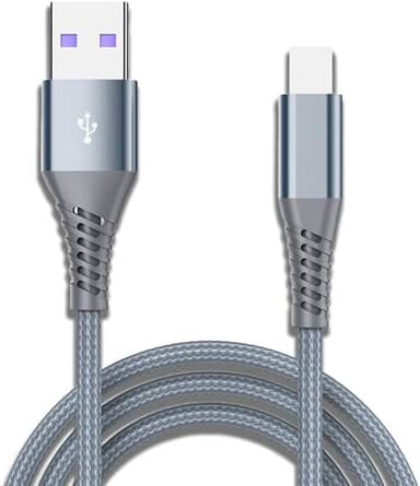 USB C para (para cabo Lightning), cabo de carregamento rápido de 1,8 m para iPhone 14/13/12/11/XS/XR/X/8/iPad, cinza