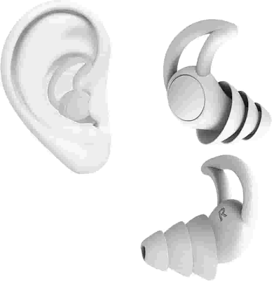 Protetor Auricular de Silicone com Cancelamento de Ruído para Dormir Ronco Trabalho, Estudar, Natação Esportes Supra Supply (Branco, Tamanho único)