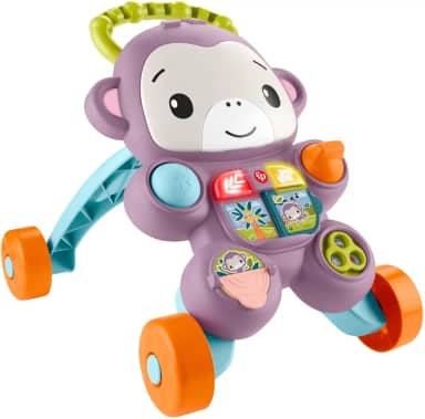 Fisher-Price Andador para Bebês Aprenda Comigo Amigo Macaco para crianças a partir de 6 meses