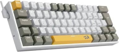 Teclado Gamer Redragon Lakshmi Amarelo+branco+ Cinza