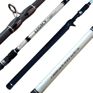 Vara Carretilha Carbono 40lb Ação Rápida de 2,40m 2 pt Lumis