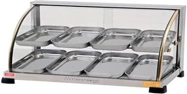 Estufa Curva Dupla, 8 Bandejas, 127V, Marchesoni Ouro, Inox
