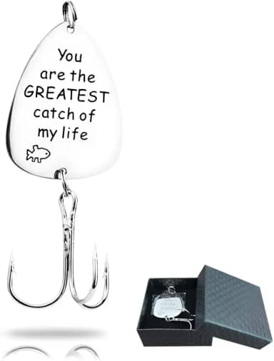 Presente de pescador iscas de pesca, presente de noivo, presente de aniversário de Natal para marido presente para o papai presente para o namorado para noivo, You are my greatest catch