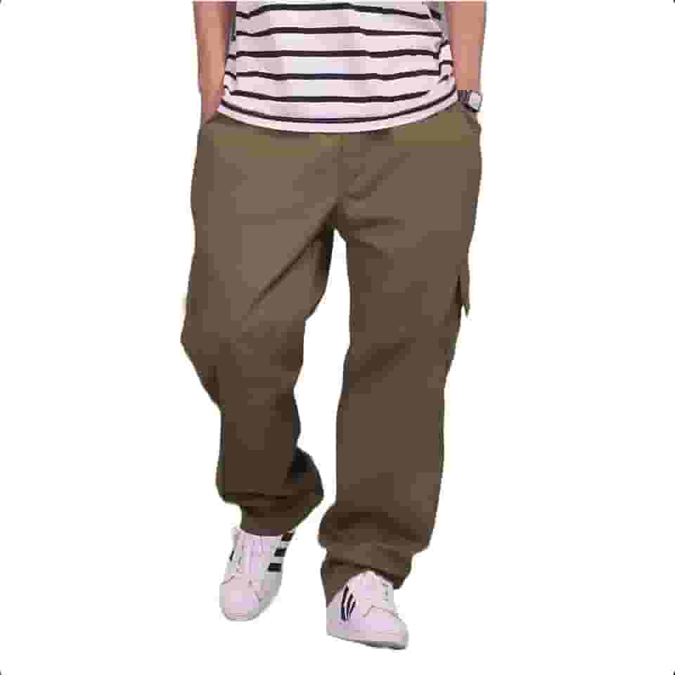 Calça Cargo Sarja, Unissex, Skate E Casual | 4 Bolsos Tatica