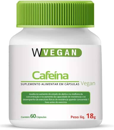 W Vegan Cafeina 200Mg 60 Capsulas Wvegan