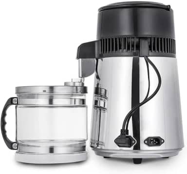 750W 4L Máquina De Destilação Purificadora De água De,purificador,Com Garrafa De Conexão,Capacidade De Produção De água: 1l/H,para destilar água pura,Capacidade De Produção De água: 1l/H