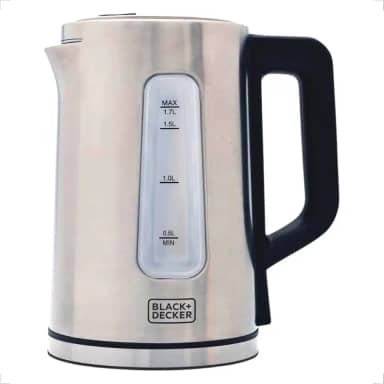 BLACK+DECKER Chaleira Elétrica 110 V, Inox, Programável, Capacidade de 1,7 L, com Controle de Temperatura, Modelo KEPG-BR