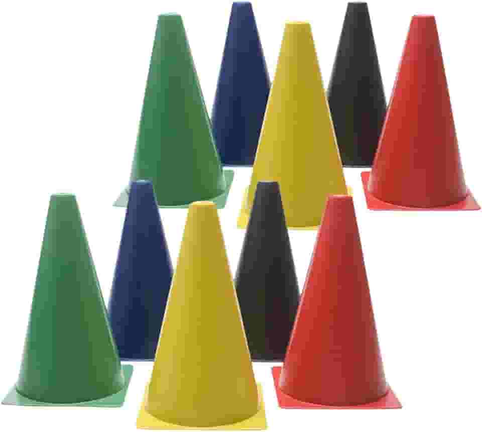 Cone de Agilidade 10 unidades Half Cone Treino Funcional, Kit Funcional, Kit Cones Demarcatórios, Cones Academia, Cone Agilidade, Treinamento Agilidade, Cones De Agilidade Academia Musculação Treino