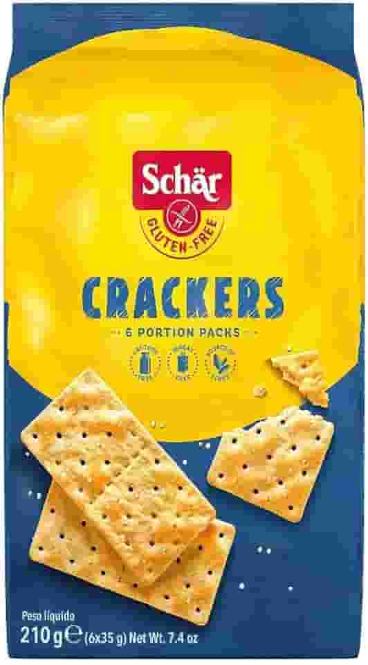 CRACKERS 210G - BISCOITO TIPO CREAM CRACKER S/ GLÚTEN S/ LACTOSE