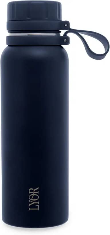 LYOR - Garrafa Térmica de Aço Inox Explorer Azul 650ml