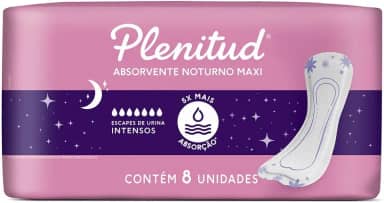 Absorvente Noturno Maxi Plenitud Femme para Escapes de Urina 8 un
