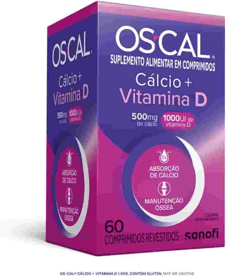 Os-cal Suplemento Alimentar De Cálcio e Vitamina D D-1.000 60 Comprimidos