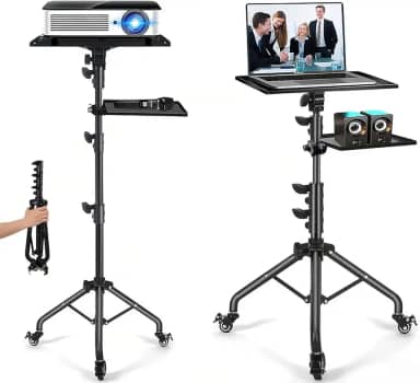 Suporte Projetor Portátil com Tripé Ajustável para Laptop e Notebook