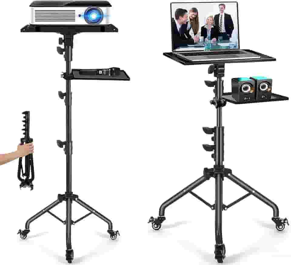 Suporte Projetor Portátil com Tripé Ajustável para Laptop e Notebook