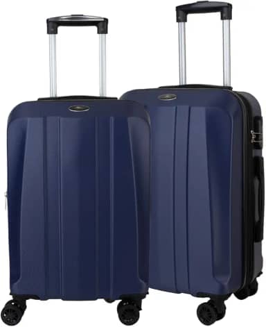 Kit Malas de Viagem de Bordo Expansível ANAC Fibra rígida ABS Rodas duplas de Engate Removível 360º World Onboard Com Cadeado Acoplado