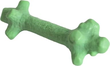 Pet Qwerks BarkBone Brinquedo mastigável com sabor de menta – Ossos duráveis para mastigadores agressivos,mastigáveis resistentes Feito nos EUA com nylon compatível com a FDA cães pequenos e filhotes