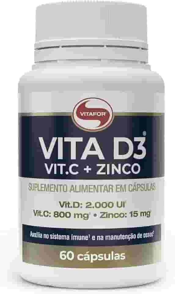 Vitafor - Vita D3 Vit.C + Zinco - 60 Cápsulas