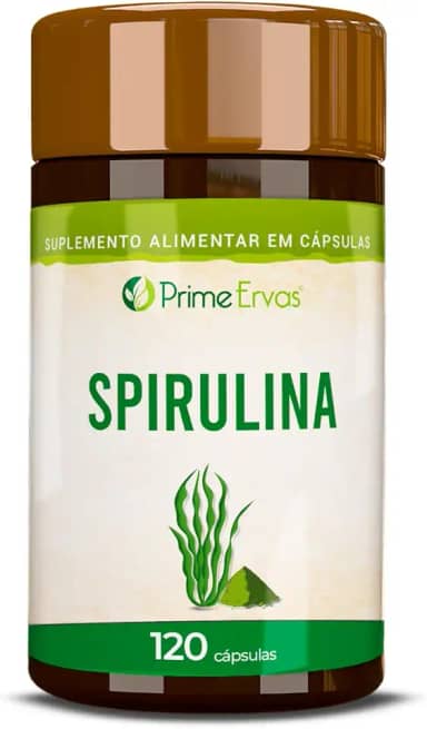 Spirulina 120 Cápsulas De 500mg Prime Ervas