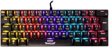 Teclado Mecânico TGT Sherman V3 C1 | Rainbow 17 Modos | ABNT2 | Switch Vermelho | Preto | TGT-SHRC-RD01