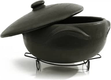 Panela de barro para guisado 5 litros + suporte