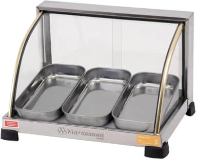 Estufa Curva 3 Bandejas Marchesoni Ouro Inox