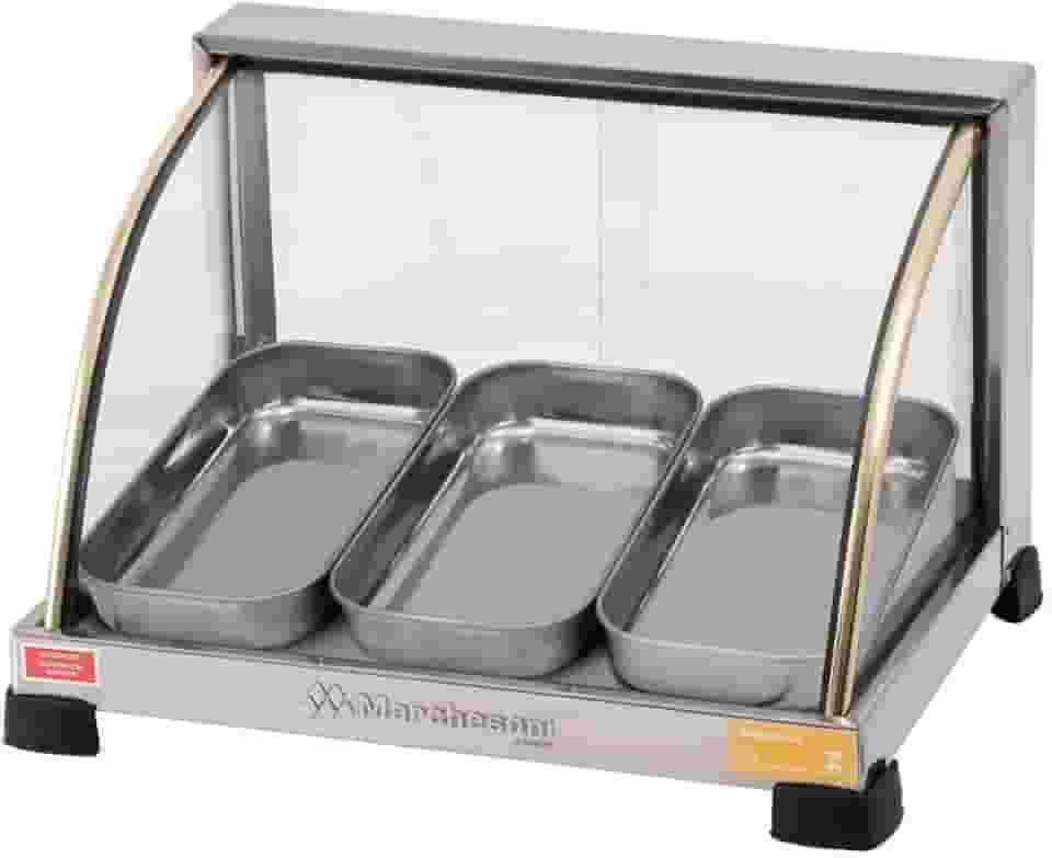 Estufa Curva 3 Bandejas Marchesoni Ouro Inox
