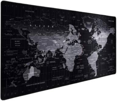 Mouse Pad Gamer, Mapa Múndi, Tamanho Grande 70x35 cm - Base Antiderrapante, Superfície Resistente à Água, Alta Precisão, Borda Costurada, Ideal para Escritório, Gamer ou Home Office.