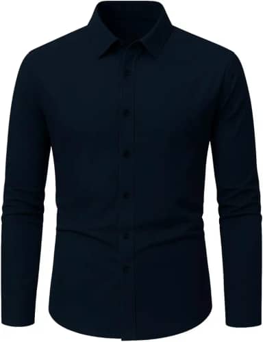 Camisa Social Masculina Slim Fit Manga Longa