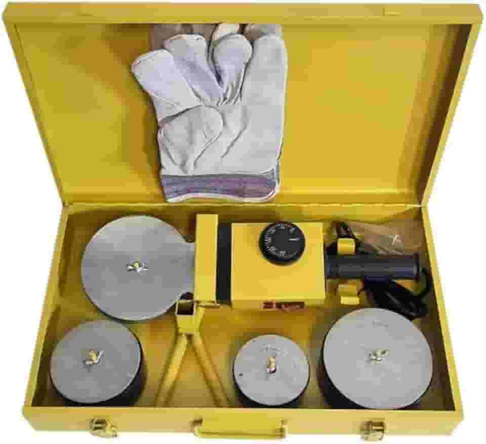 Kit Termofusor Soldador de Tubos PPR Grandes 75 a 110mm 2.000W 300 Graus Profissional
