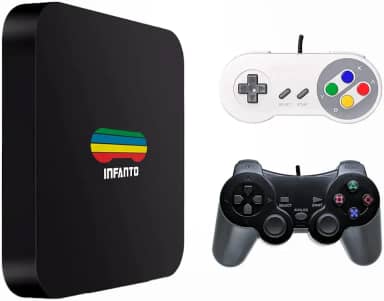 Infanto 4 - Console Retrô com 44 mil jogos antigos (2 controles) (Com fio)
