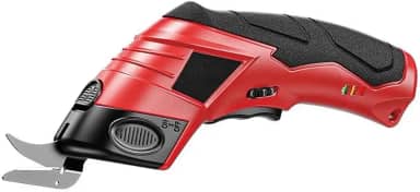 Tesoura Elétrica Sem Fio Recarregável USB 12 V Bivolt – Ferramenta Portátil para Projetos Criativos tesoura eletrica(Vermelho-USB)