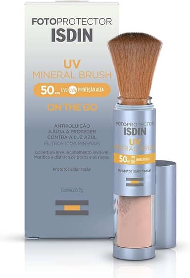 ISDIN Protetor Solar em Pó UV Brush Mineral FPS 50-2g