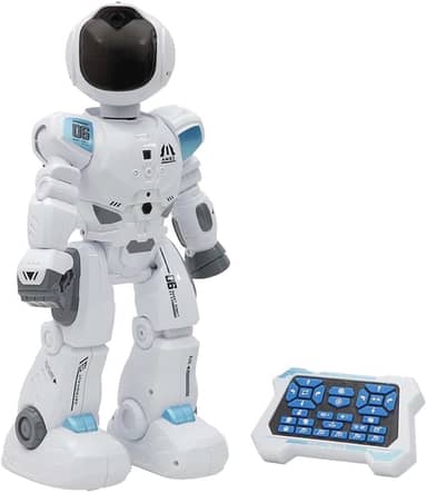 Zippy Toys Mega Robô Programavél com 30 Funções e Interação ao Som e Toque com Bateria Recarregável USB Moderno