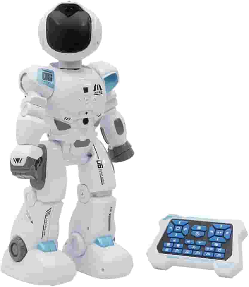 Zippy Toys Mega Robô Programavél com 30 Funções e Interação ao Som e Toque com Bateria Recarregável USB Moderno