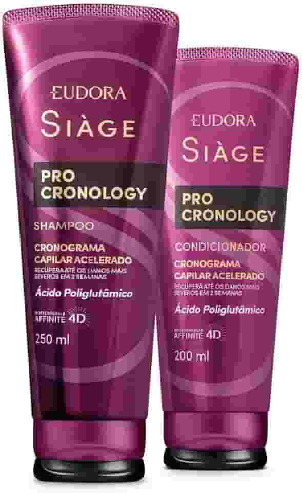 Eudora Kit Siàge Pro Cronology: Shampoo 250ml + Condicionador 200ml